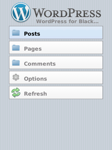 Wordpress for blackberry